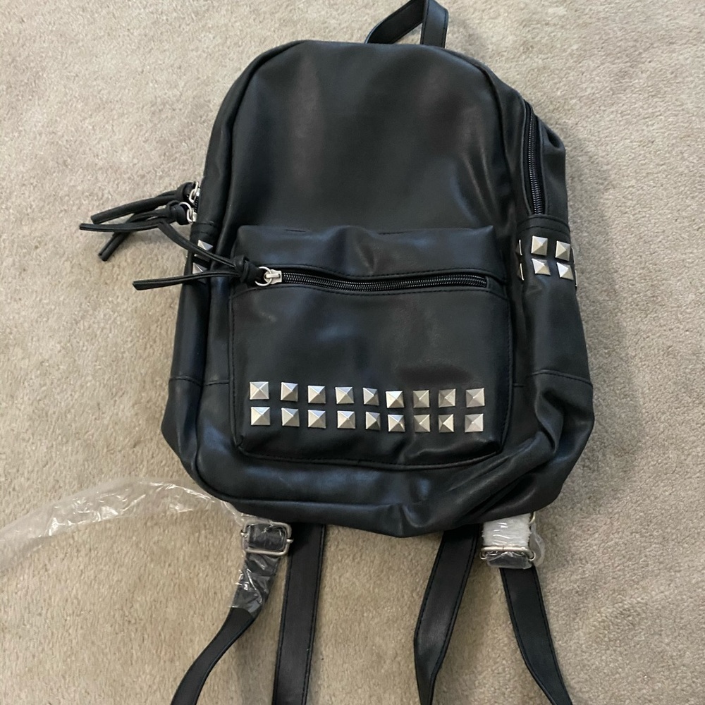 NEW Dark Grey Pleather Bag.